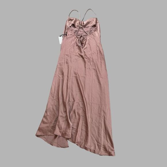 ASTR Womens XL Maxi Dress Pink Criss Cross Open Back Flowy Cruise Wear NWT - Picture 2 of 5